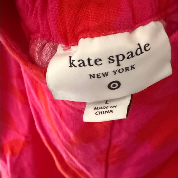 kate spade Pink Wide-Leg Floral Print Pants - Picture 3 of 5